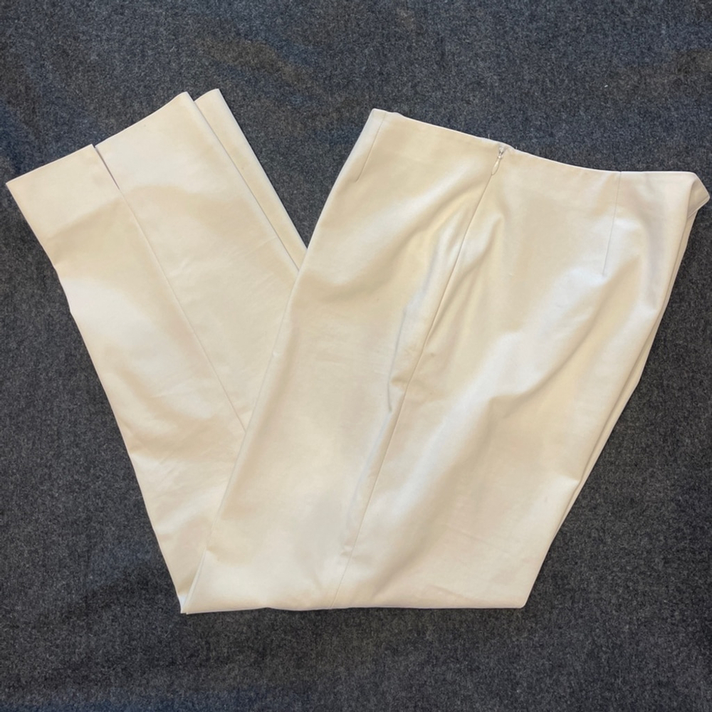 Lafayette 148 New York Bleecker Slim-Leg Pants | Cream | Reg. $598 | $150 - Picture 2 of 11